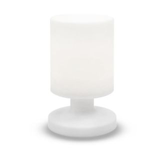 Lampe De Table Sans Fil LED Lily W26 Blanc Polyéthylène H26cm