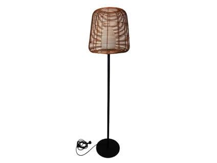 Lampadaire Ext Filaire Tall Boheme Bois Foncé Polyrotin H150cm