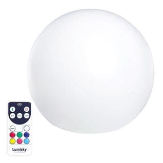 Boule Lumineuse Sans Fil Flottante LED Bobby C40 Multicolore Polyéthylène D40cm