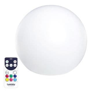 Boule Lumineuse Sans Fil Flottante LED Bobby C60 Multicolore Polyéthylène D60cm