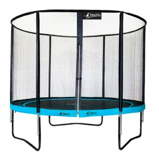 Trampoline De Jardin Rond 305 Cm + Filet De Sécurité - Punchi Bleu 300