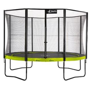 Trampoline De Jardin 365 Cm + Filet De Sécurité - Punchi Vert 360