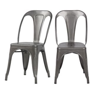 Chaise Indus Gris Acier (lot De 2)