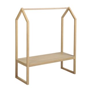 Penderie Enfant En Bois L100 X H125 Cm Homy