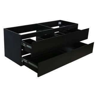 Meuble Sous Vasque 120 Cm Sorrento Noir Carbone