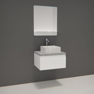 Meuble De Salle De Bain Suspendu Avec Vasque Et Miroir Will