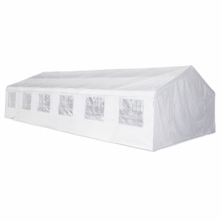 Tente De Réception 6 X 12 M - Lutecia -  Blanc - Tente De Jardin Idéale Pour Réception à Utiliser