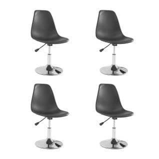 Lot De 4 Chaises Design Noires - Soft