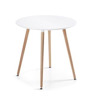 Table à Manger Ronde Scandinave Blanche 80cm - Alta