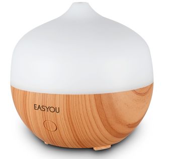 Easyou Diffuseur D’huile Essentielle – Humidificateur D’air – Flacon D’huile Essentielle Inclus