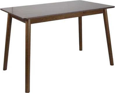 Table de cuisine salle à manger bois massif 120 X 75 cm NITA (bois Foncé)