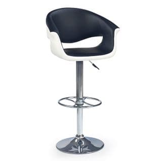 Tabouret De Bar Design Noir Et Blanc Doug