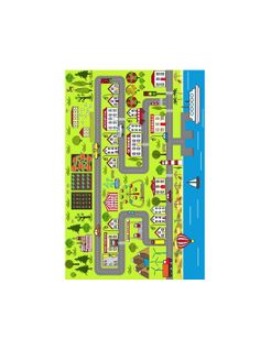 Tapis Enfant City - 100x160