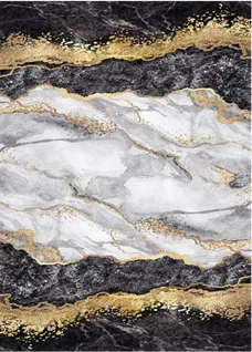 Tapis Gold, Black - 80x150