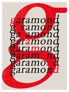 Typo - Signature Poster - Garamond - 40x60 Cm