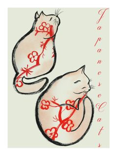 Japan - Signature Poster - Cats - 40x60 Cm
