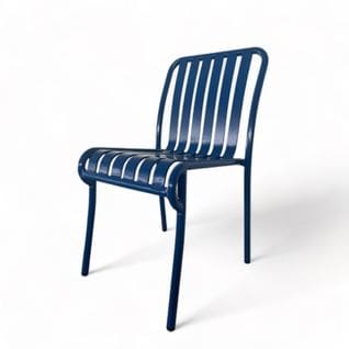 Chaise De Jardin Lou En Aluminium Bleue
