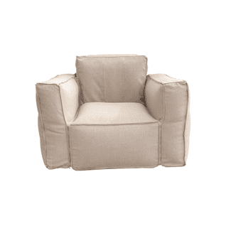 Fauteuil Salon De Jardin Modulable 90x75x65cm Beige