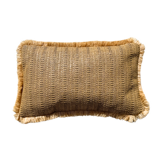 Housse De Coussin Effet Raphia - Rectangle - 30x50cm - Uni