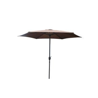 Parasol Droit Rond Diamètre 2,94 M Chocolat Portofino