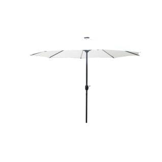 Parasol Droit Rond LED Diamètre 2,92 M Écru Manarola