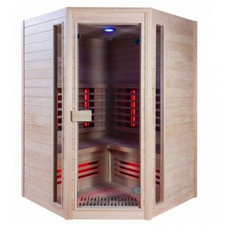 Sauna ​​infrarouge Boreal® Diffusion 140c - 3-4 Places à Spectre Complet - ​140x140
