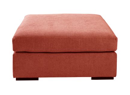 Pouf LILLE tissu univers rouge