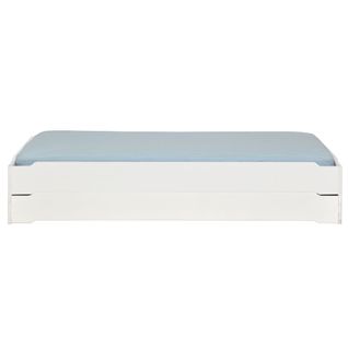 Pack 2 Lits Empilables Et 2 Matelas Jelly   Blanc 90x190 Cm