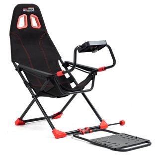 Ams-race-seat Siège De Simulateur Auto Avec Support Pour Volant - 3 Niveaux De Réglage Hauteur