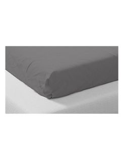 Drap Housse Coton Biologique Anthracite - 180x200