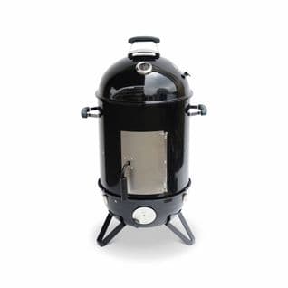 Barbecue Fumoir Au Charbon De Bois Ø44cm – Jacques – Smoker Premium Avec Aérateurs. Fumoir. Gril.