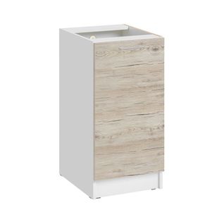 Meuble Bas De Cuisine Eco Noyer Blanchi 1 Porte L 40 Cm