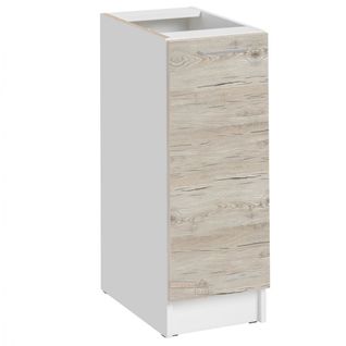 Meuble Bas De Cuisine Eco Noyer Blanchi 1 Porte L 30 Cm