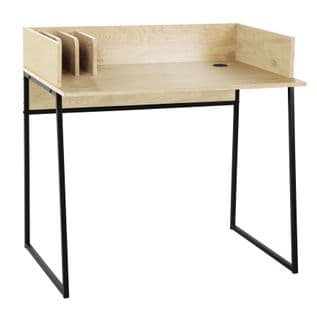 Bureau Design Industriel Informatique Bois Avec Rangement