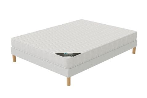 Ensemble Matelas Mousse Senso + Sommier 140x200 Hauteur 17cm