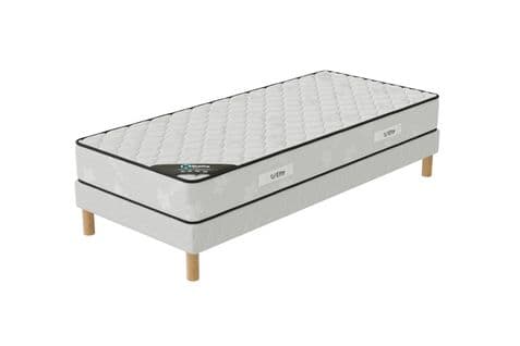 Ensemble Matelas Mousse Medicaltex + Sommier 90x200 Hauteur 20cm