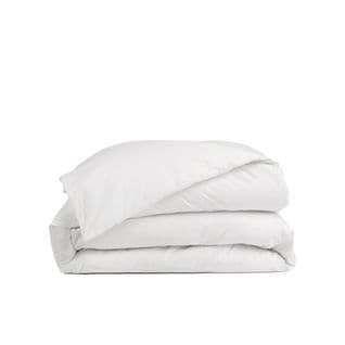 Housse De Couette 200x200cm - Blanc - 100% Percale De Coton - Morphea