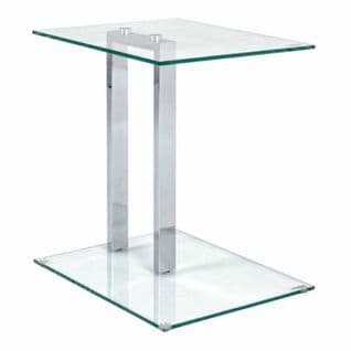 Table D'appoint En Verre "antilles" 50cm Transparent