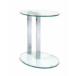 Table D'appoint Ovale "antilles" 50cm Transparent