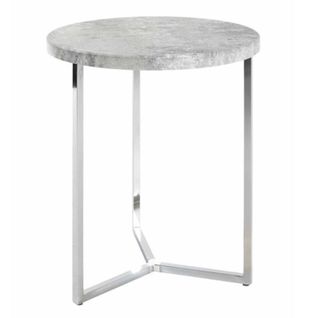 Table D'appoint Effet Béton "miguel" 54cm Gris