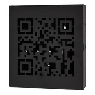 Boîte à Clés Métal "qr Code" 24cm Noir