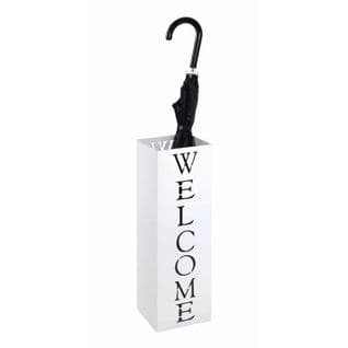 Porte-parapluies Design "welcome" 48cm Blanc