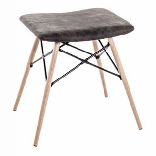 Tabouret Design En Bois "lexie" 48cm Gris