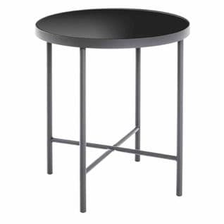 Table D'appoint Design "laila" 47cm Noir