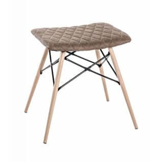 Tabouret Design En Bois "lexie" 48cm Marron