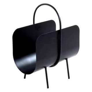 Porte-revues Design "sero" 47cm Noir Laqué