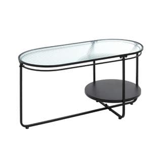 Table Basse Design "ondulé" 90cm Noir