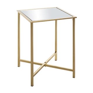 Table D'appoint Design En Métal "mezo" 53cm Or