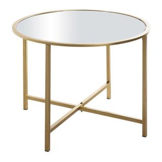 Table D'appoint Design "miroir" 60cm Or