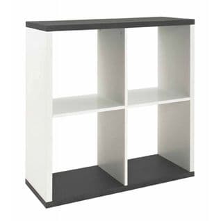 Étagère Design 4 Cases "granit" 86cm Blanc